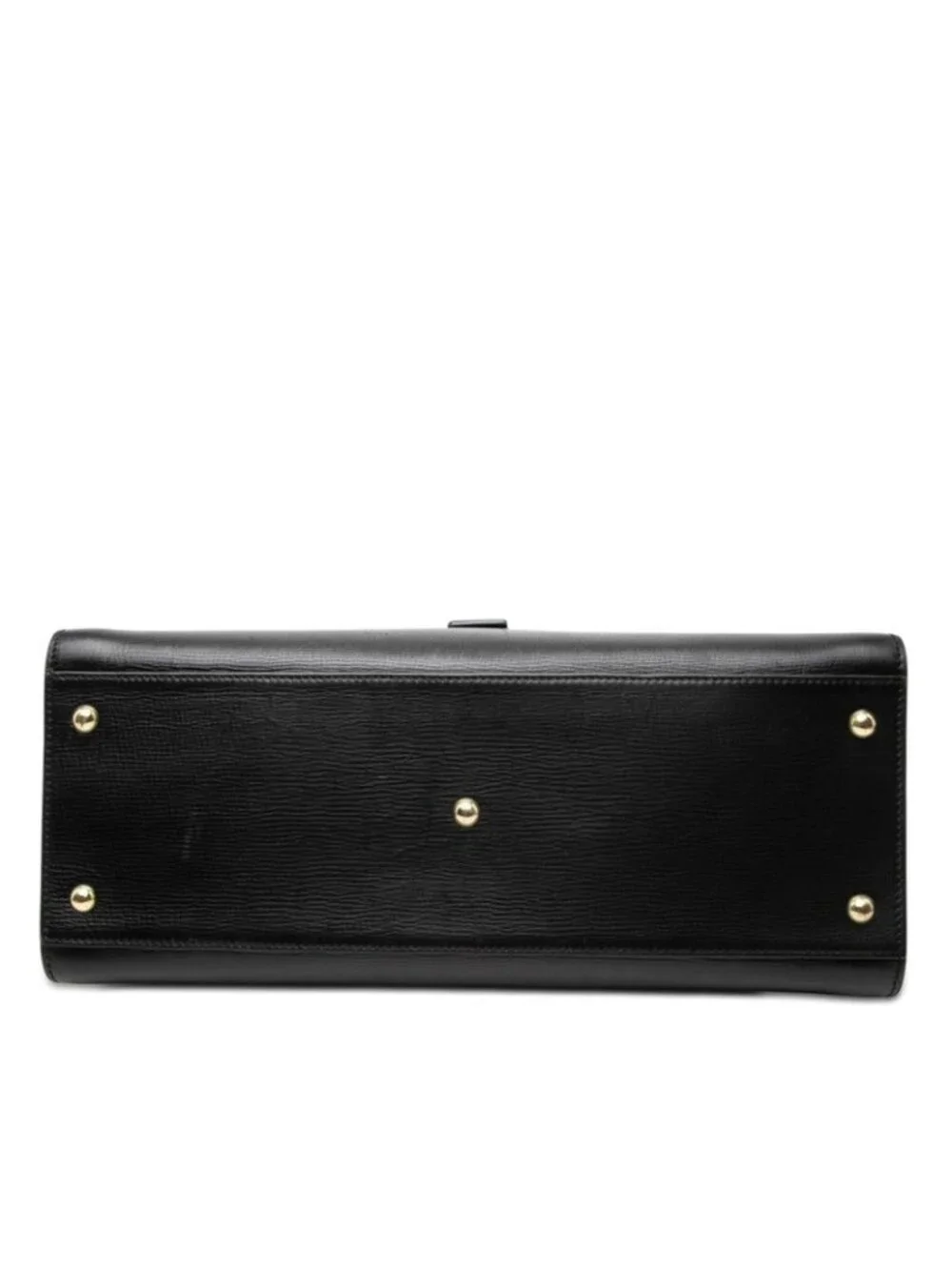 Gucci Handbag Black Leather with Logo Pouch